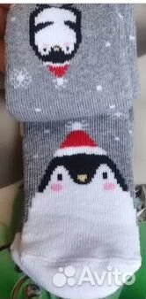 Новые теплые носки для новорожденного