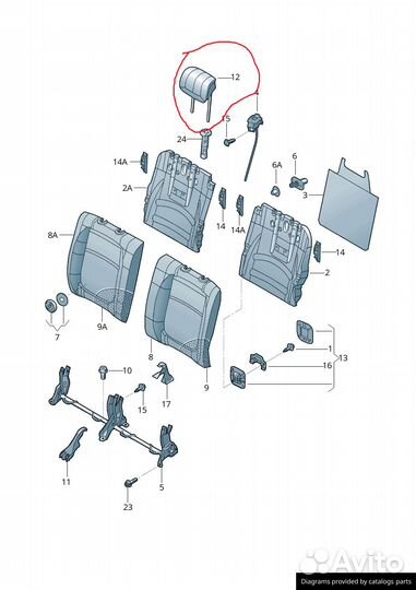 Части сидений vw beetle
