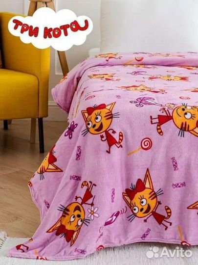 Плед детский три кота