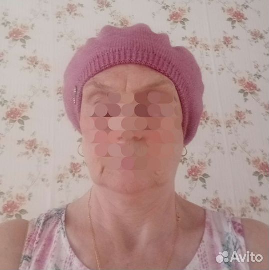 Комплект Женский берет с шарфом