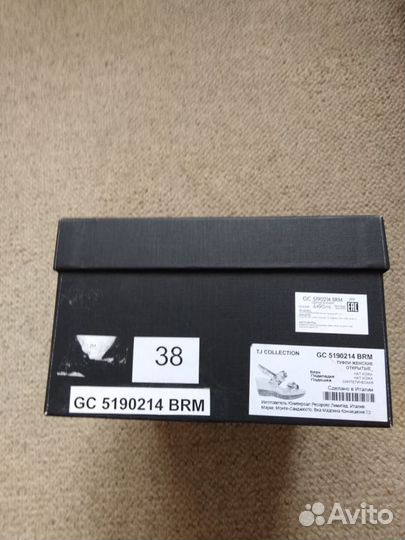 Новые босоножки TJ Collection 38