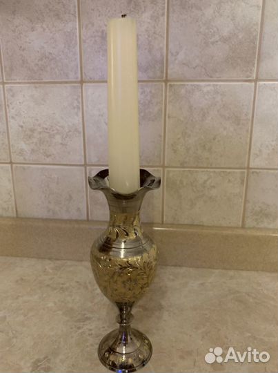 Подсвечники (ваза) латунь бронза