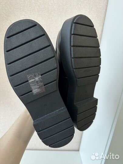 Лоферы туфли новые hm premium(39) (40) нат.кожа