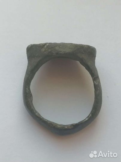 Старинное кольцо перстень печатка 14-15 век
