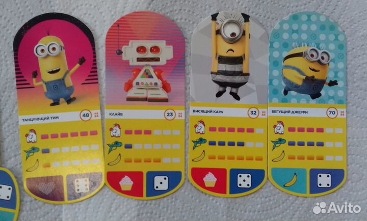 Наклейки, карточки, фишки