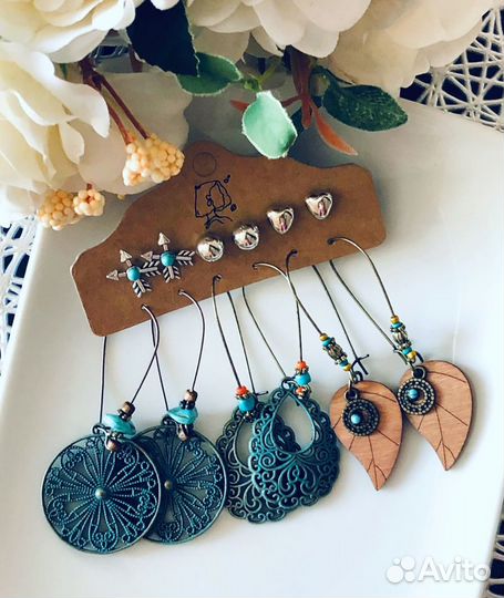 Набор сережек