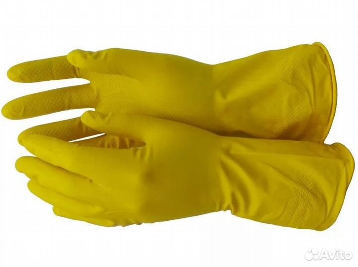 Перчатки хозяйственные латексные 12пар