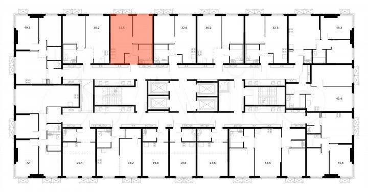 1-к. квартира, 32,5 м², 20/33 эт.