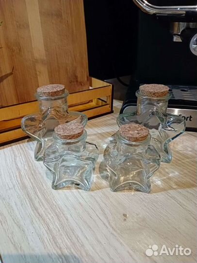 Набор стеклянных баночек Звезда