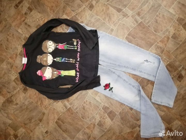 Одежда для девочки пакетом на рост 152см