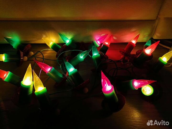 Гирлянда (электрогирлянда) Волшебные свечи, СССР