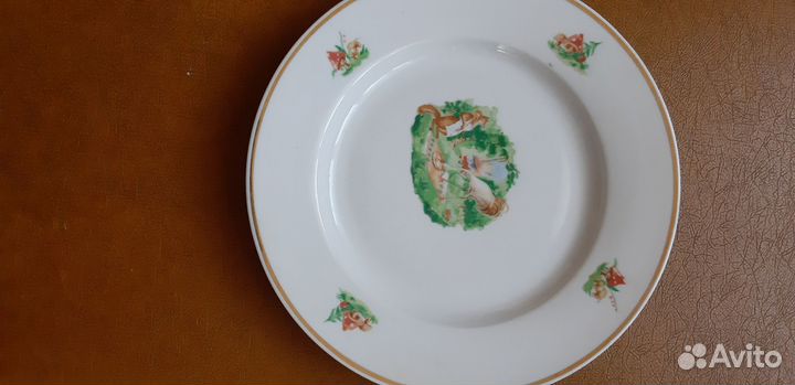 Фарфоровые тарелки СССР для десерта