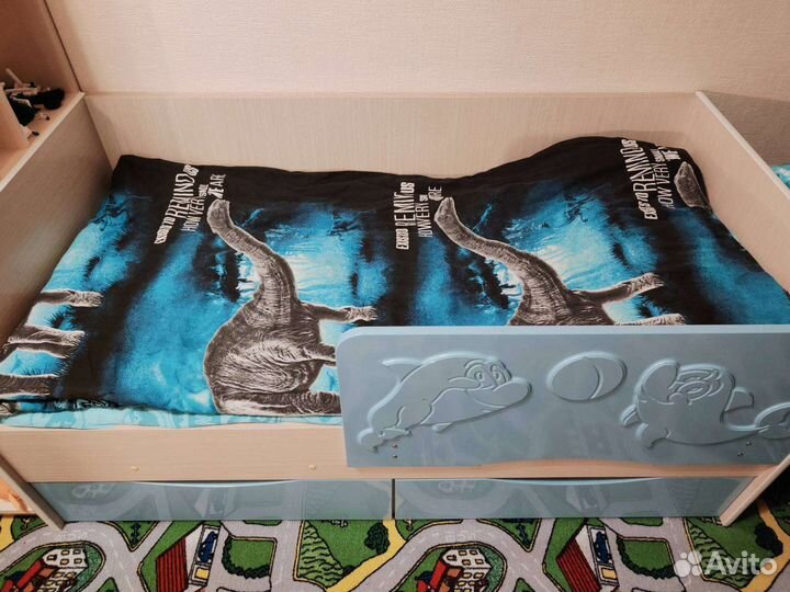 Детская кровать для мальчика 160 на 80см