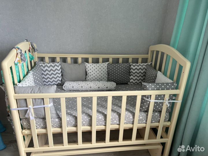 Бортики в детскую кроватку