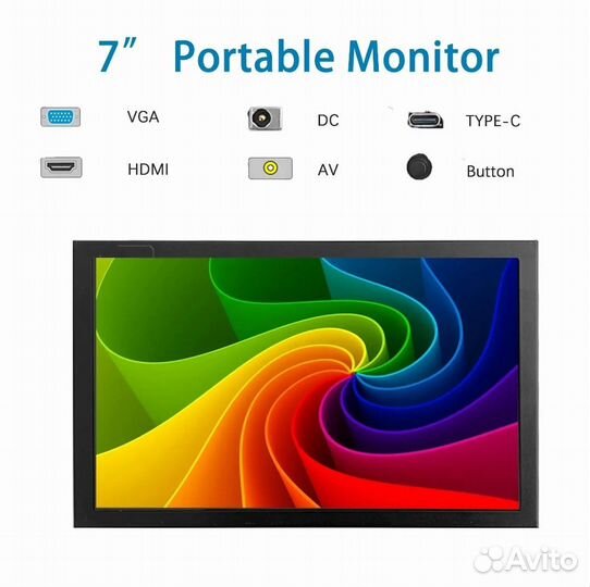 Сенсорный Монитор 7 дюймов с подставкой