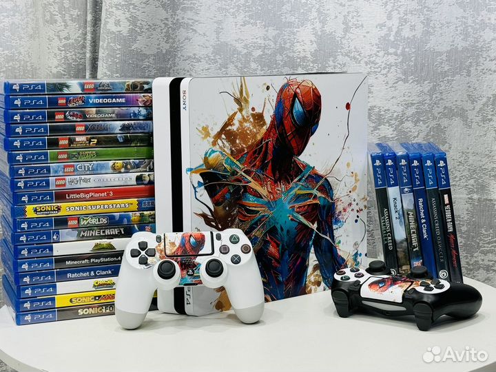 Sony PS4 Pro 1Tb / Slim / Fat / Белый паук