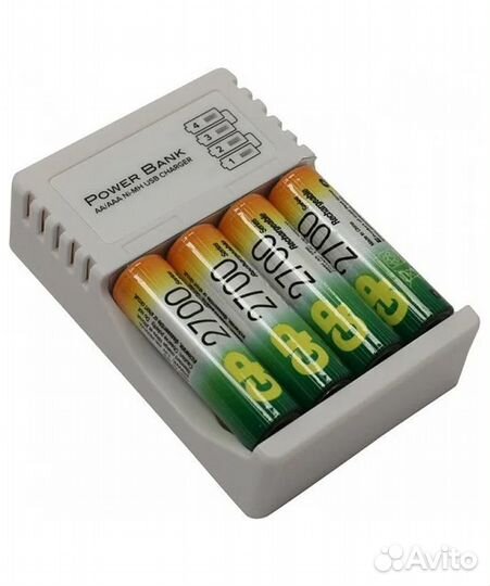 Аккумулятор 2700 мА/ч серии AA + Зарядн/устройство