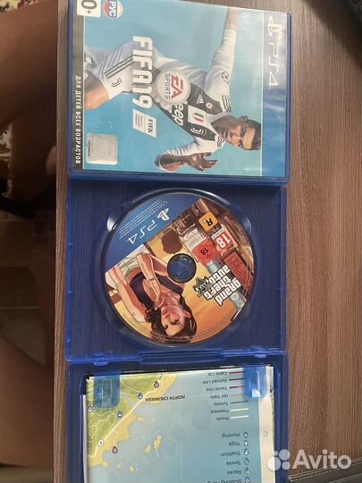 Диски на ps4 гта 5,фифа 19