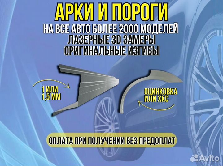 Арки Ford Escape 1 ремонтные кузовные