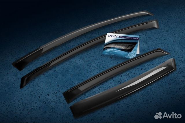 Дефлектор окон (накладной скотч 3м) 4 шт. kia pica