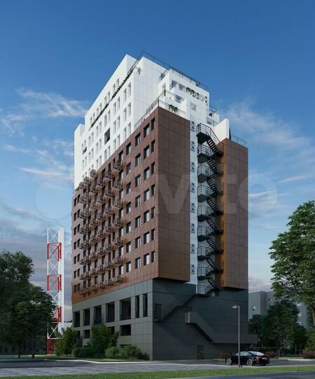 2-к. квартира, 64,4 м², 8/16 эт.