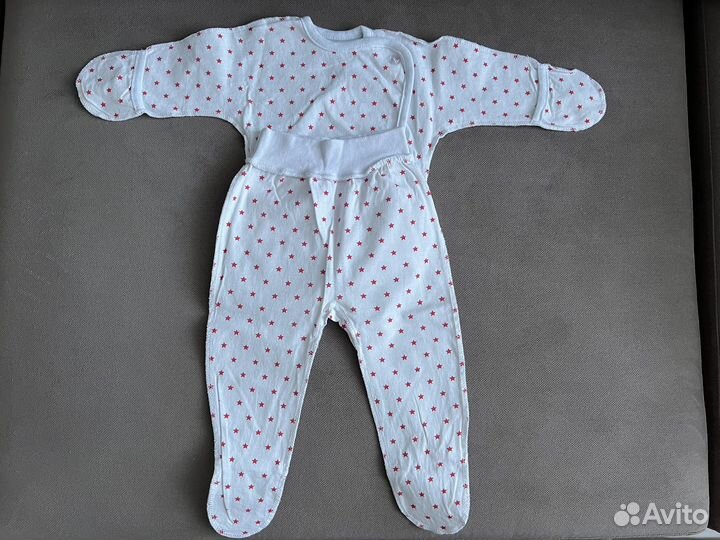 Ползунки и распашонки 56 62 для девочки