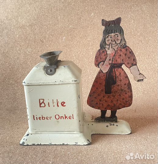 Копилка винтажная немецкая металлическая