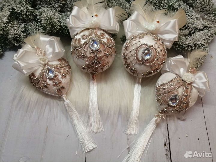 Елочные игрушки ручной работы