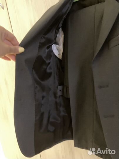 Школьный костюм для мальчика 128 серый