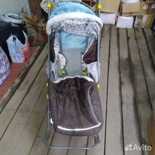 Санки коляска nika
