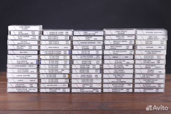 Аудиокассеты Студийные Список в Описании