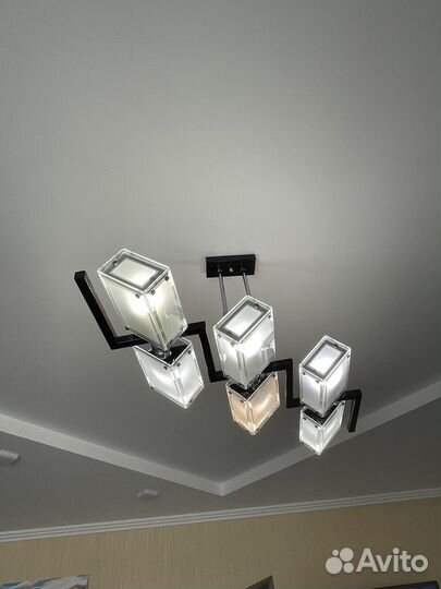 Люстра потолочная бу