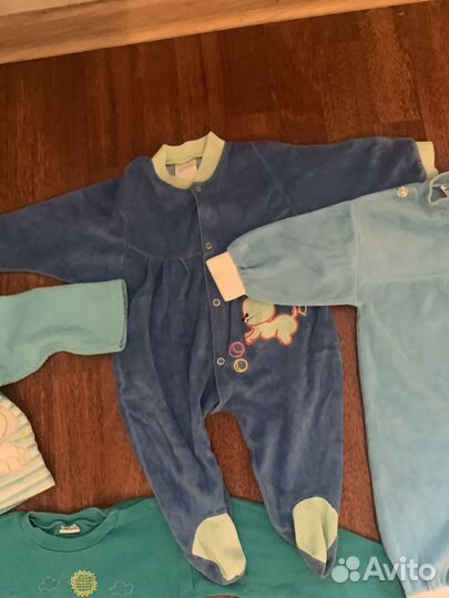 Пакет вещей 17 шт 62-86,3-18мес на мальчика