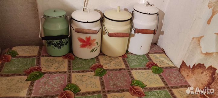 Бидон эмалированный СССР