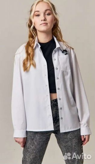 Рубашка белая школьная для девочки Azarti