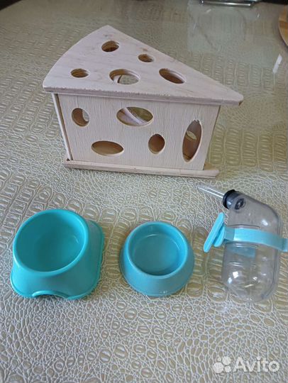Миски, домик поилка для хомяков