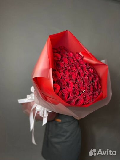 Букет роз 101 красные розы 51шт 101шт