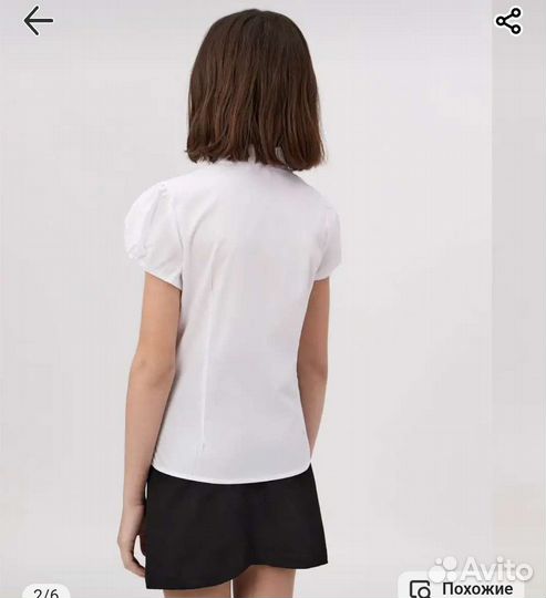 Блузка белая для девочки 152рр