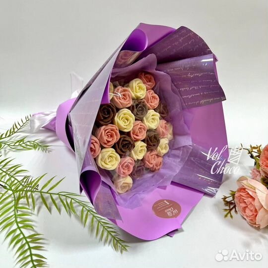 Букет из шоколадных роз подарок цветы
