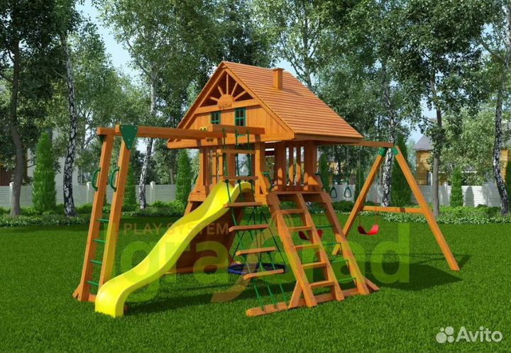 Детская площадка Крепость Фани с рукоходом (Домик)