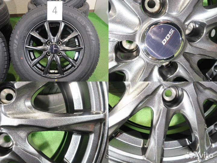 Новый комплек колёс 185/70R14 (№464) из Японии