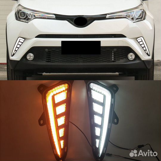 Ходовые огни (Дхо) Toyota CHR 2016-2019г (2режима)