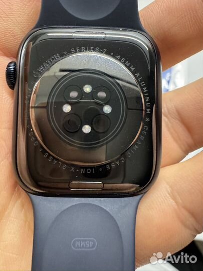 Часы apple watch 7 45 mm аккумулятор 100%