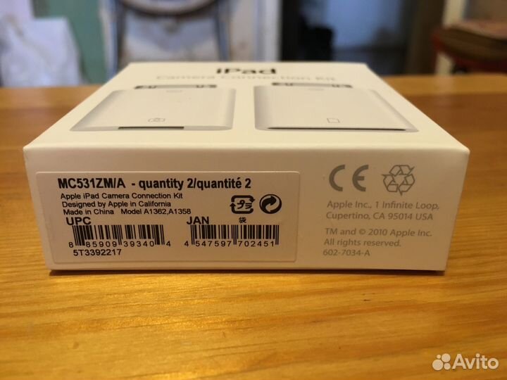 Переходники mc531zm/a apple iPad