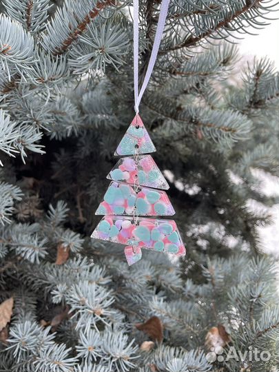 Елочные игрушки из эпоксидной смолы