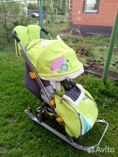 Детские санки коляска