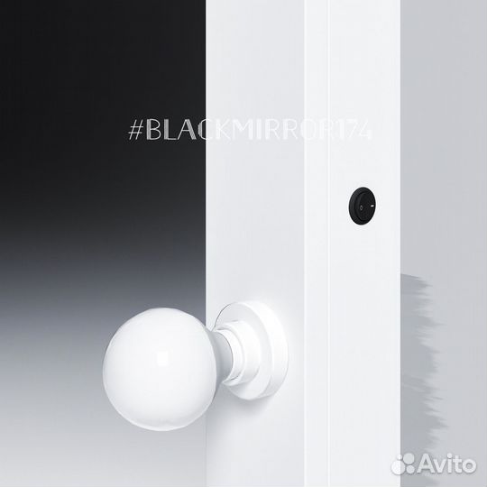 Зеркало в полный рост с лампами