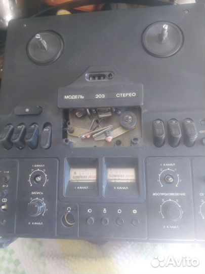 Катушечный магнитофон маяк 203 стерео