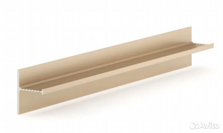 Теневой плинтус напольн анодир-ый до 3 м