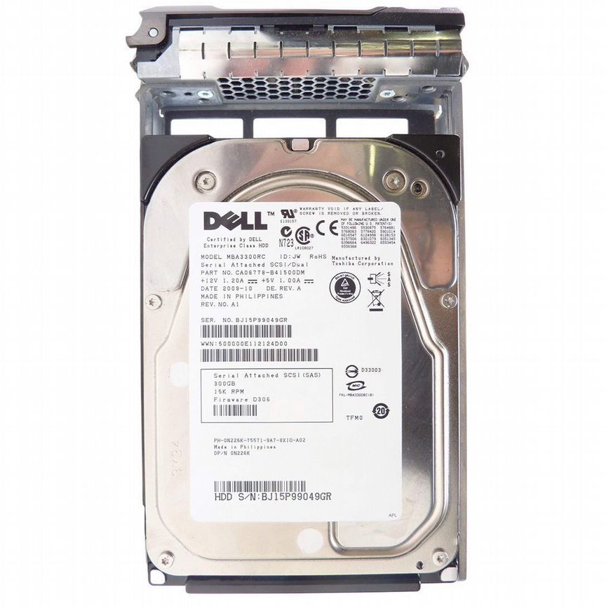 [0N226K] Жесткий Диск Dell 300gb Sas 3,5" Hdd 0n226k